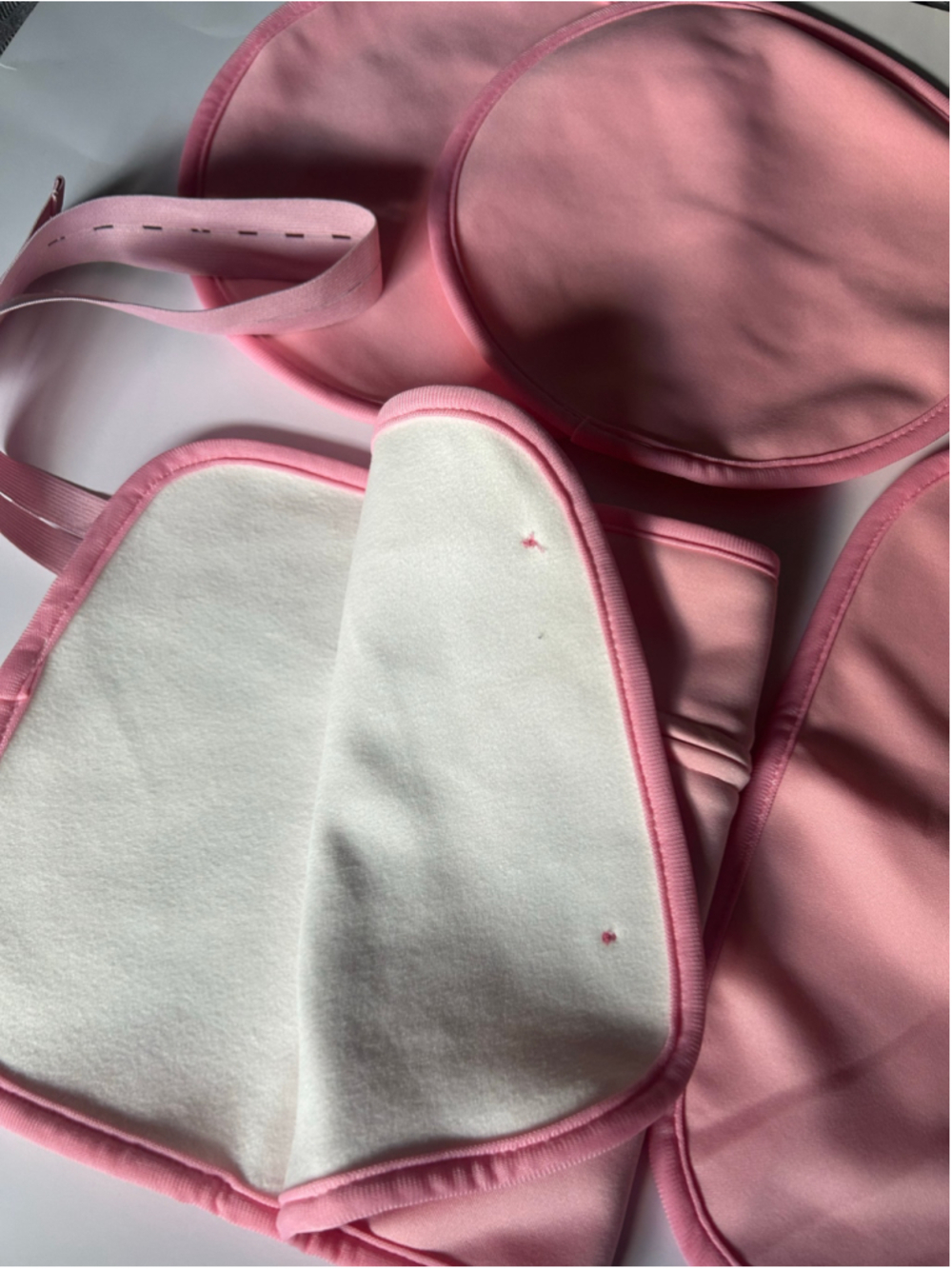 NEW Castor Oil Pack Wrap Set Pink White - Picture 3 of 7